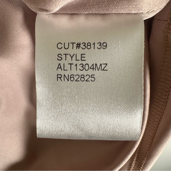 Tadashi Shoji Paillette Embroidered Antique Pink Lace and Sequin Dress Size 4 - Picture 15 of 17